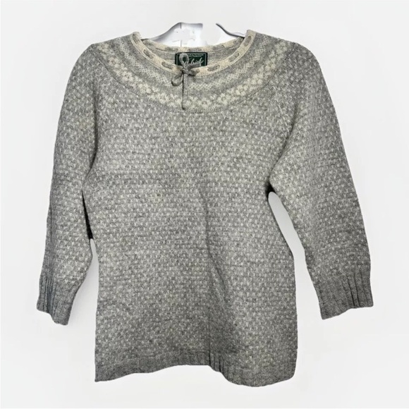Woolrich Winter Fair Isle Wool Sweater Pullover Women's XS Nordic Lamb's Wool - Picture 1 of 12